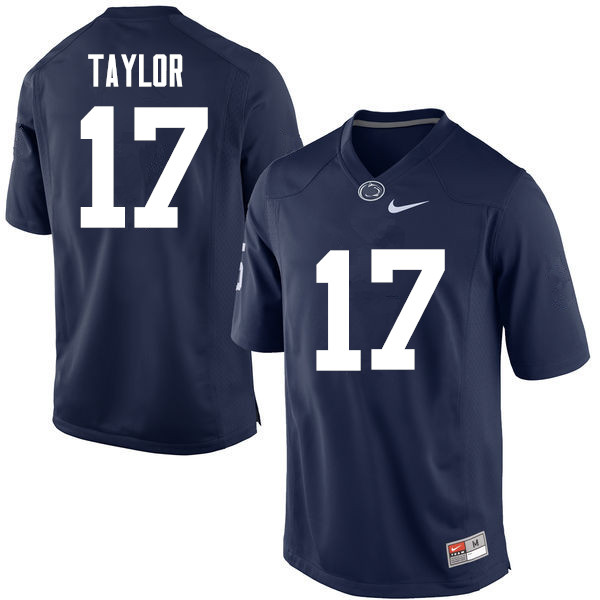 NCAA Nike Men's Penn State Nittany Lions Garrett Taylor #17 College Football Authentic Navy Stitched Jersey ETS0498HA